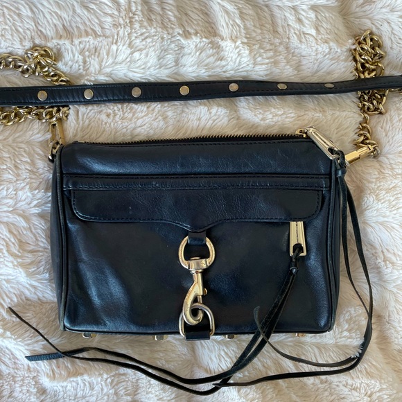 Rebecca Minkoff black and gold MAC crossbody - Picture 2 of 4